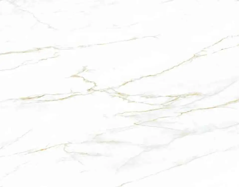 Statuario Dorato porcelain slab in the Marmo Inspired FORTE series