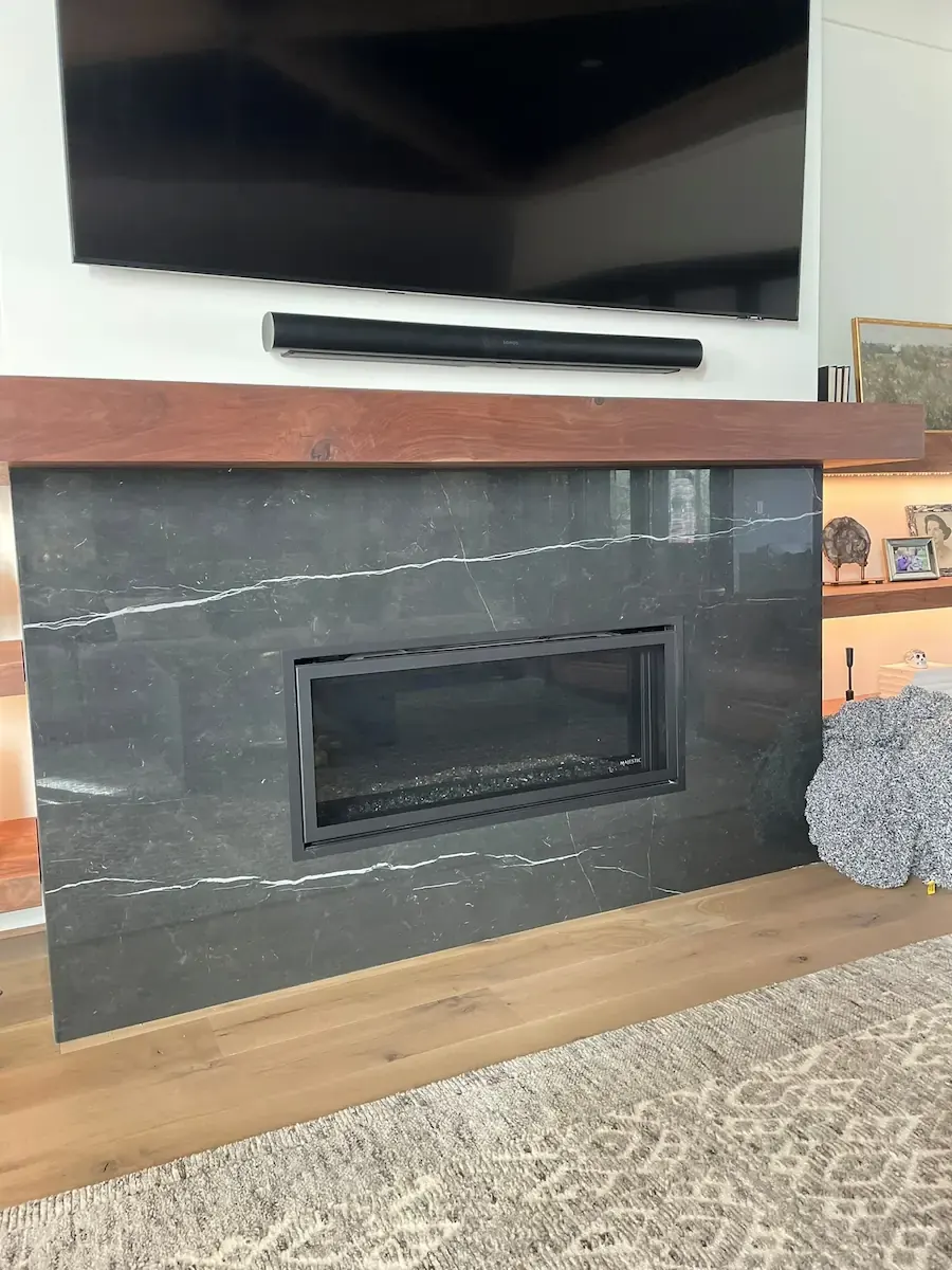 Francini Marble Inc. Marquinia Fireplace