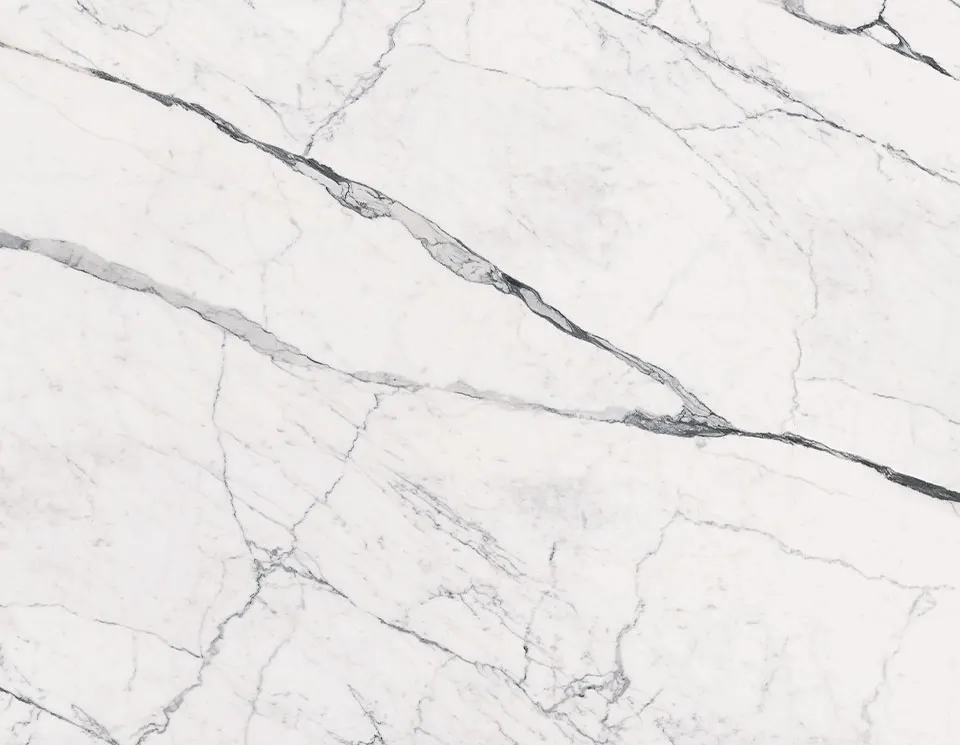 Bianco Eterno porcelain slab in the West Coast Marmo Inspired FORTE series