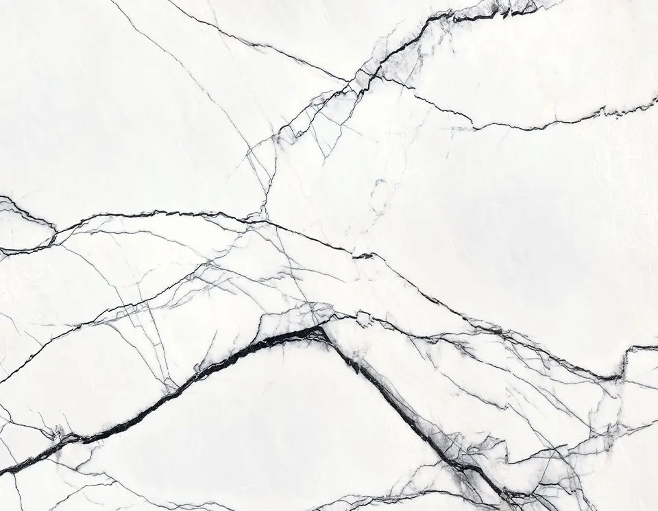Breccia Bianca porcelain slab in the West Coast Marmo Inspired FORTE series