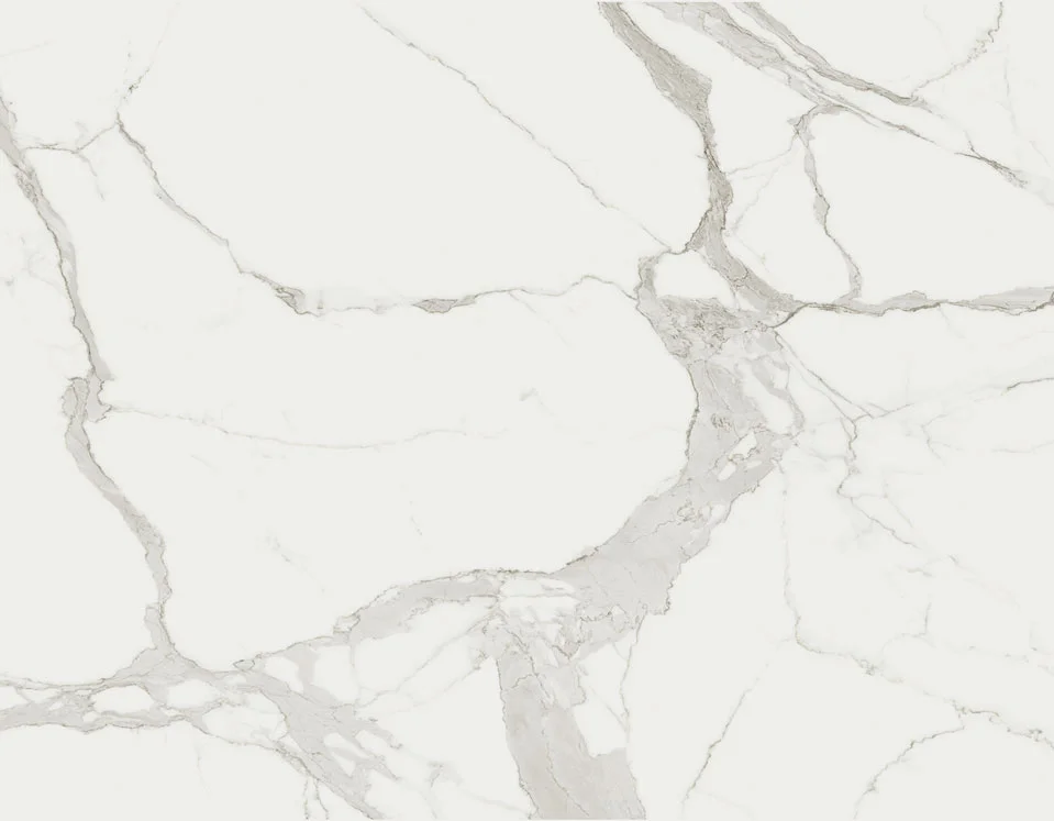Statuario porcelain slab in the East Coast Marmo Inspired FORTE series