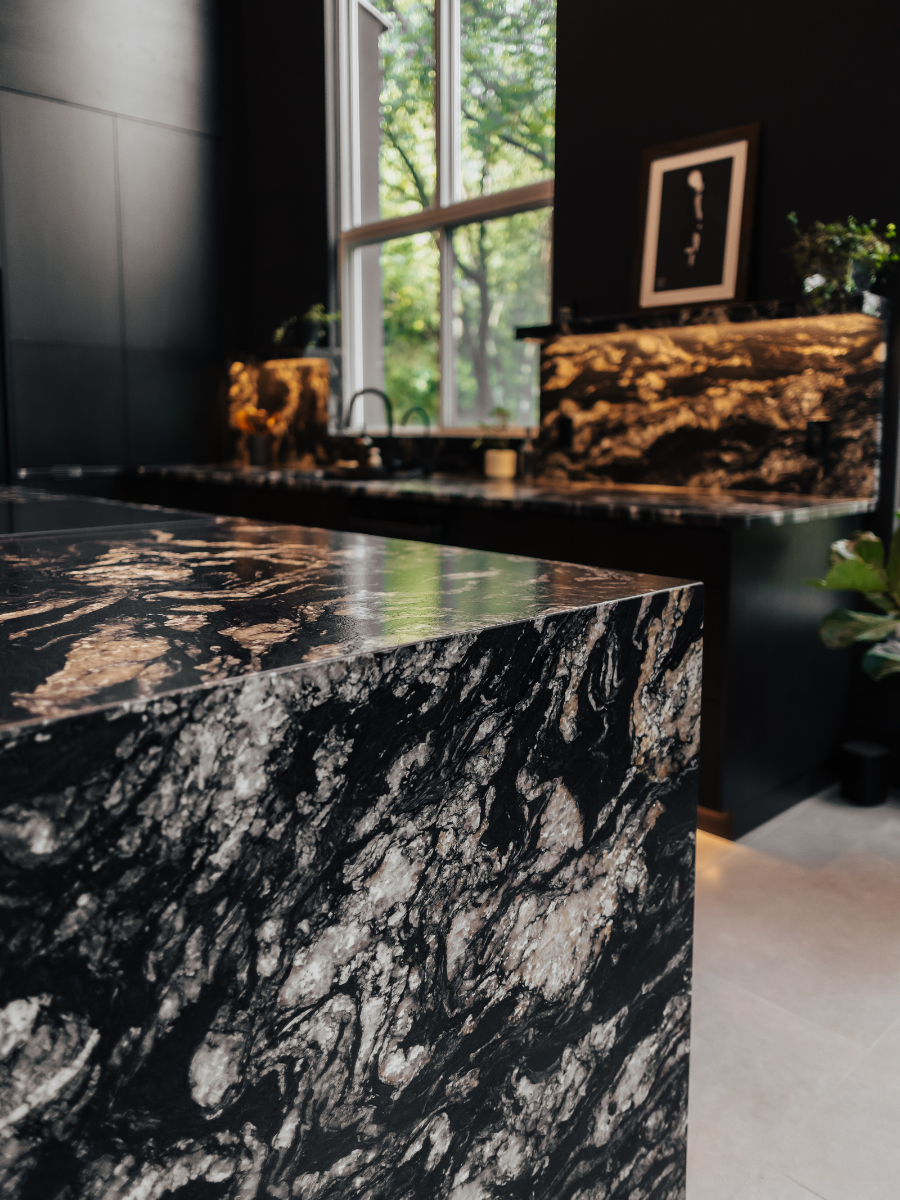 natural stone bathroom countertop